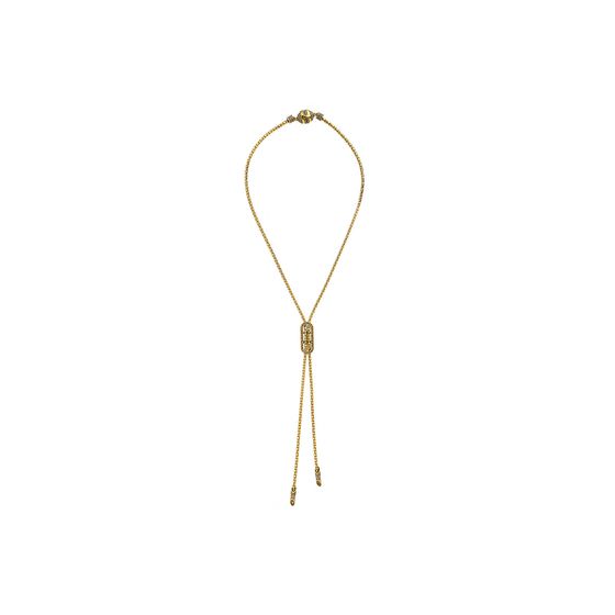 Colar Tie Style Ouro Vintage